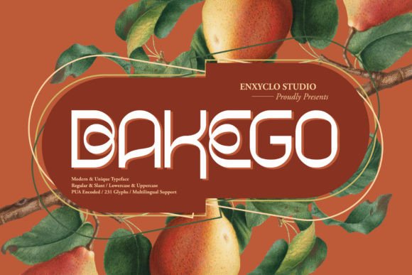 Bakego: A Modern Display Font for Editorial Design