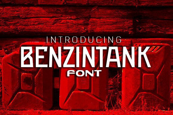 Benzintank: The Edgy Display Font for Bold Campaigns
