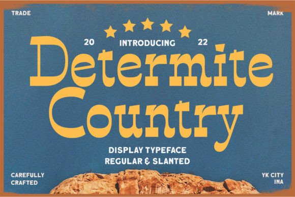 Bring Charm to Your Creations with Determite Country Font