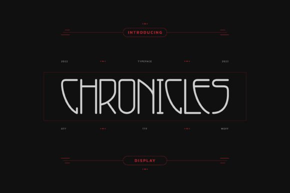 Chronicles: A Modern Display Font for Creative Web Design