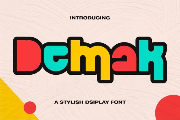 Demak: A Stylish Display Font for Modern Web Design
