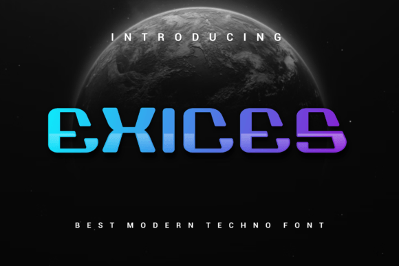 Exices: A Bold and Authentic Display Font for Web Design