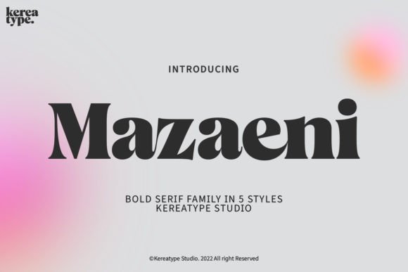 Exploring Mazaeni: A Bold Font for Creative Branding