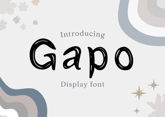Gapo: A Charming Display Font for Editorial Design