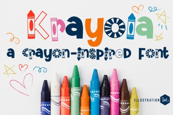 Krayola: A Whimsical Display Font for Engaging Content