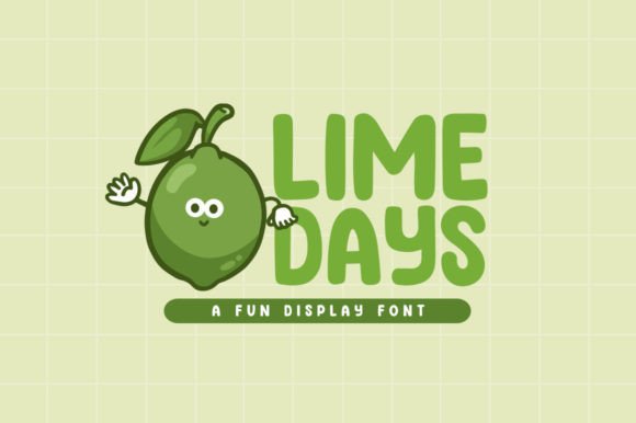 Lime Days: A Playful Display Font for Creative Web Design