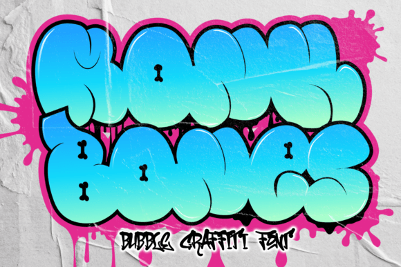 Monk Bones: Elevate Your Campaigns with a Bold, Graffiti-Style Font