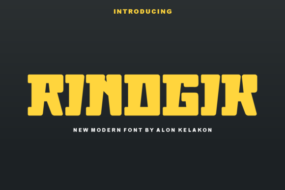 Rinogik: A Bold Display Font for Eye-Catching Branding