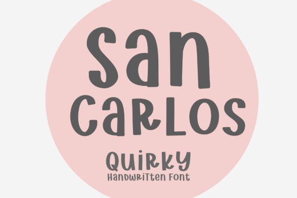 San Carlos: A Quirky Display Font for Editorial Design