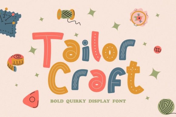 Tailor Craft: A Playful Display Font for Creative Web Design