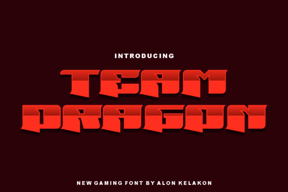 Team Dragon: A Unique Display Font for Bold Editorial Design