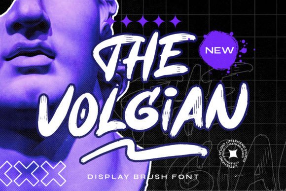 The Volgian: A Bold Brush Display Font for Web Design
