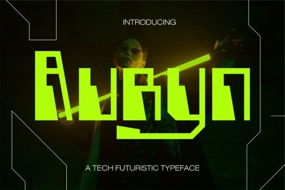 Transform Your Brand with Auryn: A Futuristic Display Font