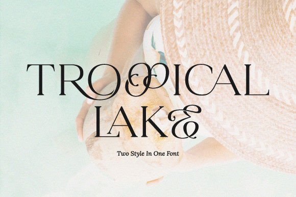 Tropical Lake: A Refreshing Display Font for Creative Branding